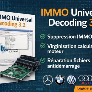 IMMO Universal Decoding 3.2 – Logiciel de décodage antidémarrage ECU