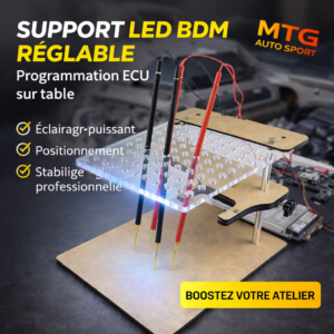Support LED BDM réglable – Précision maximale pour la programmation ECU