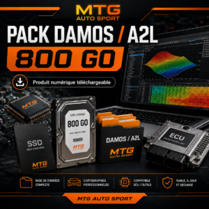 Pack DAMOS A2L ECU 800 Go pour WinOLS