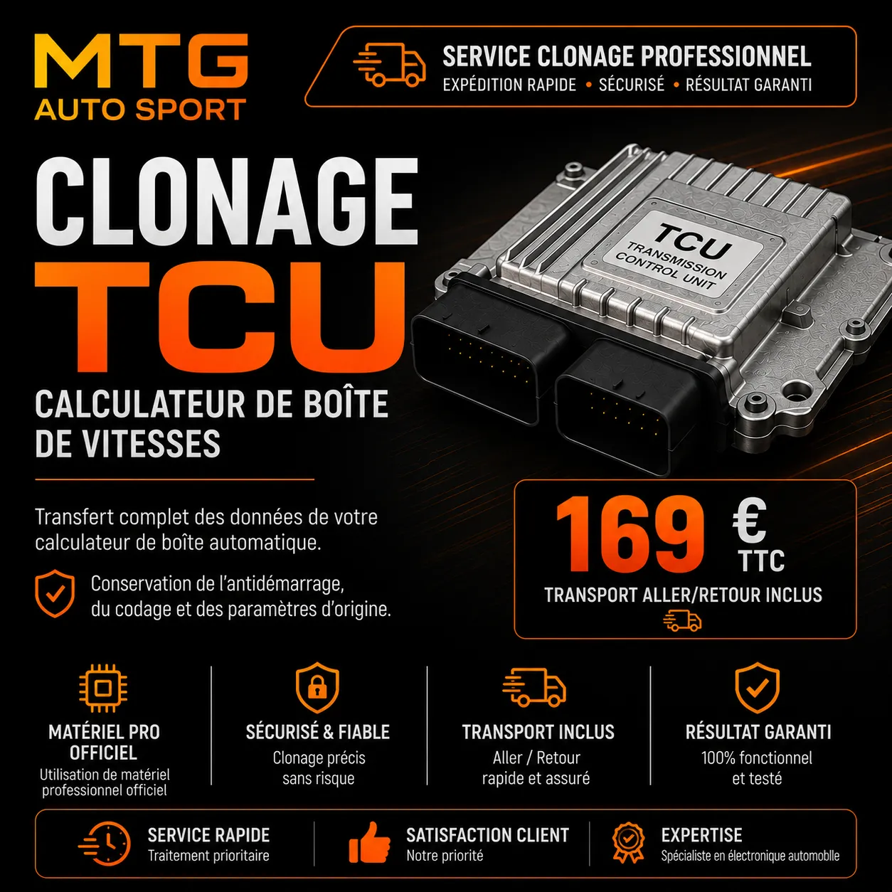 Clonage calculateur tcu