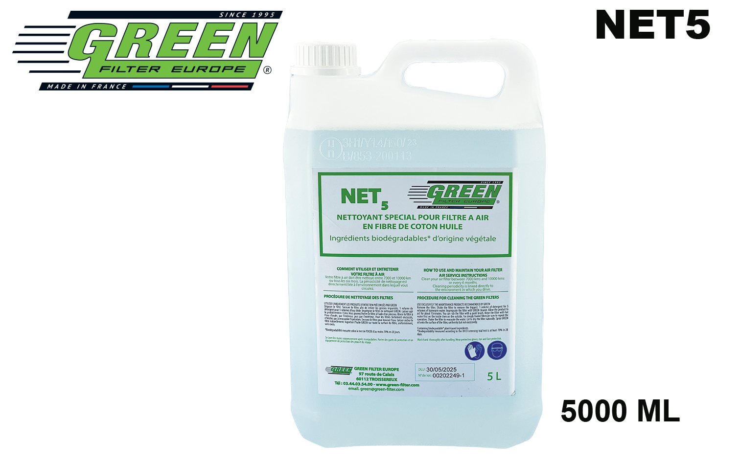 Détergent nettoyant Green 5 litres