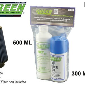 Kit d'entretien Green - Détergent 0,5L + Huile en pompe bleue 300ml