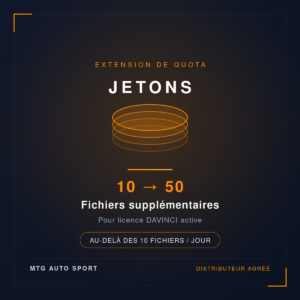 Jetons supplementaires DAVINCI - packs de 10 a 50